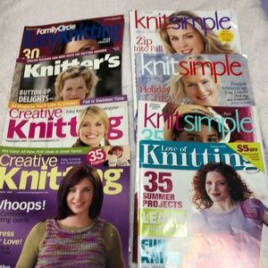 8 KNITTING BOOKS VARIOUS BRANDS